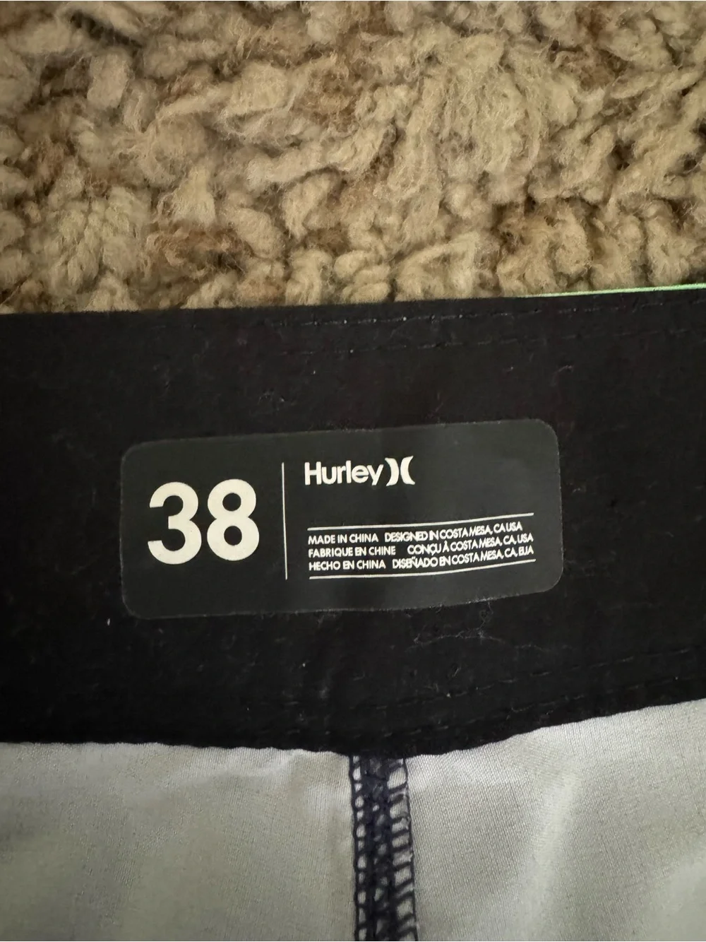 Hurley Men’s Green phantom Stripe Boardshorts